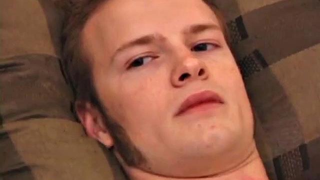 Horny Lex Python works his cock and lubes up before stripping. As he beats off, Lex shows us his ass and flips his legs over his head, exploding a cum load onto his face.