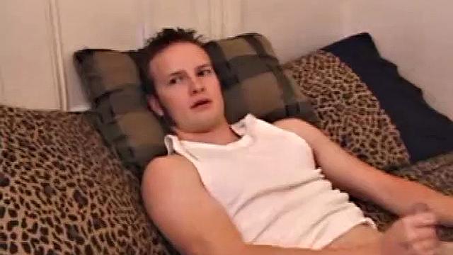 Horny Lex Python works his cock and lubes up before stripping. As he beats off, Lex shows us his ass and flips his legs over his head, exploding a cum load onto his face.