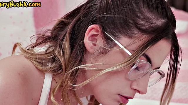 Hairybabe gets her dose of analfuck from her lover on the bed