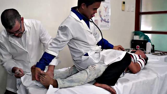 Alex visits Doctor Tickles' Kinky Clinic for extreme ticklingreatment