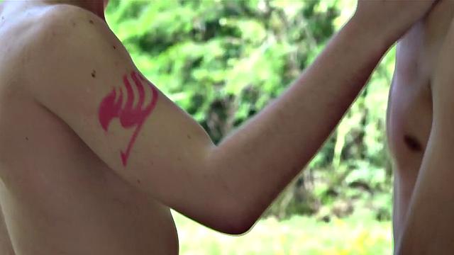 In an outdoor setting, Alan discovers Wilson masturbating and moves in to help the boy. After stroking his stiff dick, the Latin twinks strip naked and Alan goes down on his skinny and smooth friend.