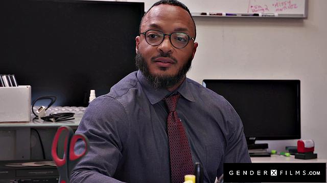 Tatted Trans Boss Orders BBC To Blow Her