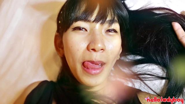 Intense Ladyboy Jerkoff