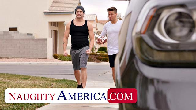 MILF Becky Bandini gets teamed by college boys