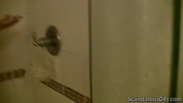 Sexy Chick with Big Tits Recorded Inside Shower By BF