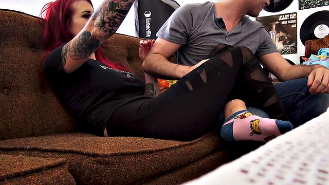 Coloredhair anal MILF buttfucked at home before BJ