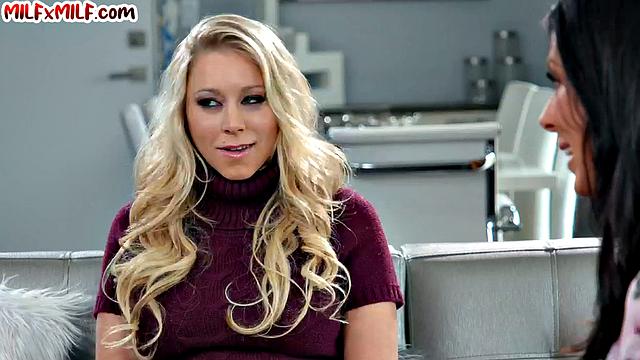 Naughty horny MILFs fingering