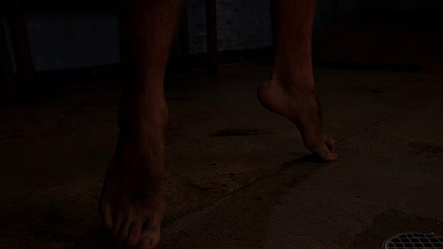 Busty mistress seducing sub with feet while jerking him