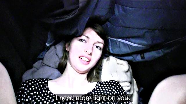 Fake Security Officer Fines Hottie With Hard Cock