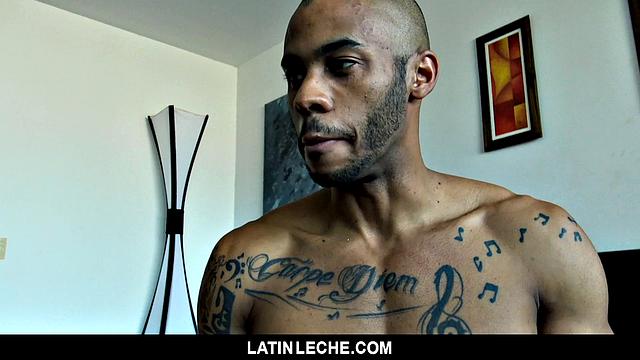 Straight Latin stud ditches his girlfriend for cash and a wild first time on cock