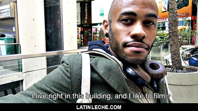 Straight Latin stud ditches his girlfriend for cash and a wild first time on cock