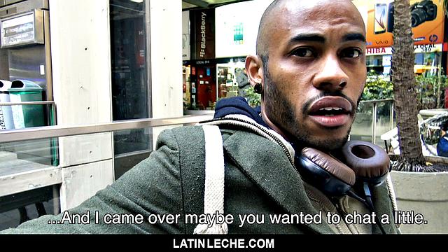 Straight Latin stud ditches his girlfriend for cash and a wild first time on cock