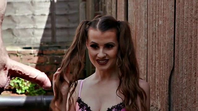 CFNM college voyeur teasing guy who wanks outdoor