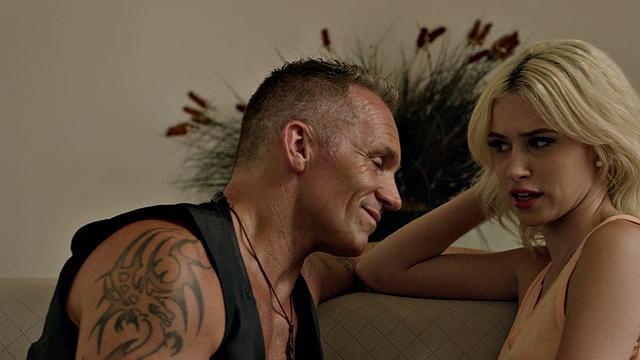 Petite inked stepdaughter in lingerie sucks her stepdad