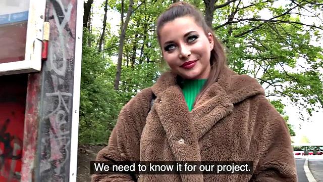 Pulled busty babe riding cock in POV after giving bj