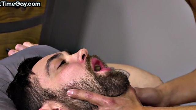 Str8 guy 1st time fucked on oiled massage by masseur