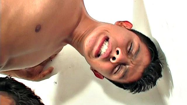 Skinny latino jocks sucking cock outdoors