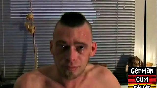 Masked German gay sucks while fucked in 4some