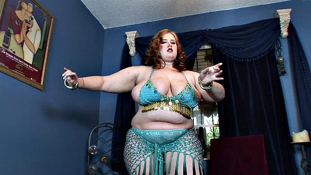 Deep-Cleavaged Dancer