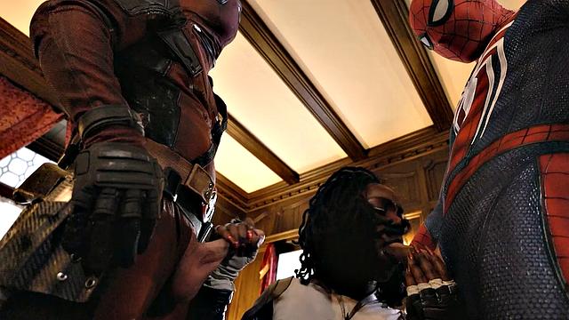 Дэдпул и Человек-паук жёстко долбят Монику Рамбо