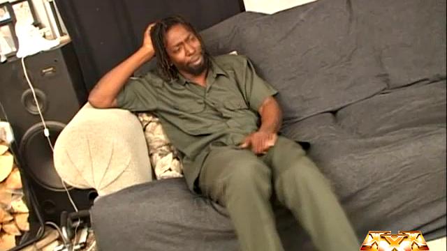 Pregnant Ebony Takes Big Cock