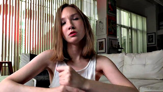 POV amateur lover slut teasing cock and talking dirty