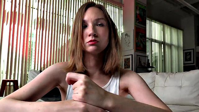 POV amateur lover slut teasing cock and talking dirty