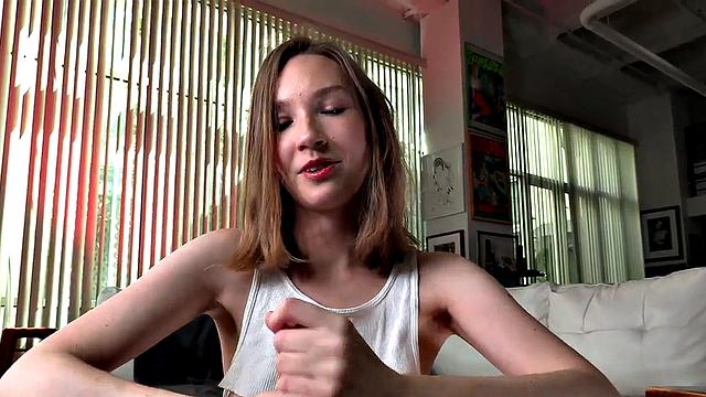 POV amateur lover slut teasing cock and talking dirty