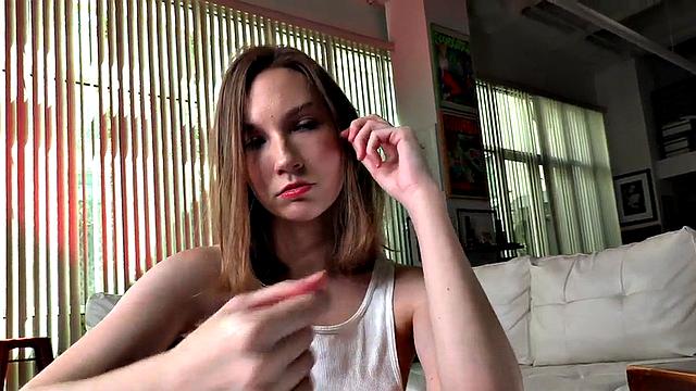 POV amateur lover slut teasing cock and talking dirty