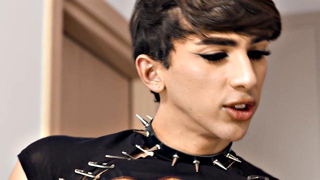 HETEROFLEXIBLE - Hung Femboy Foxy Alex Gets SANDWICHED By Hunk Mateo Tomas & Fem BFF Benny Fox