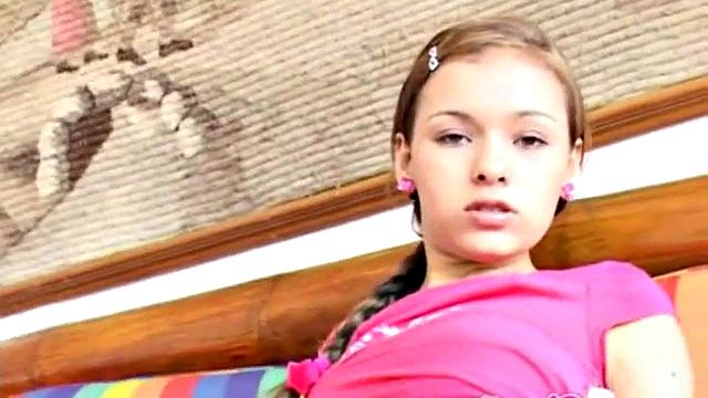 Petite Selina finger fucking