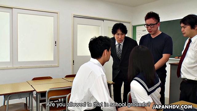 Boys Experimenting With a Teen School Girl Maria Kotobuki