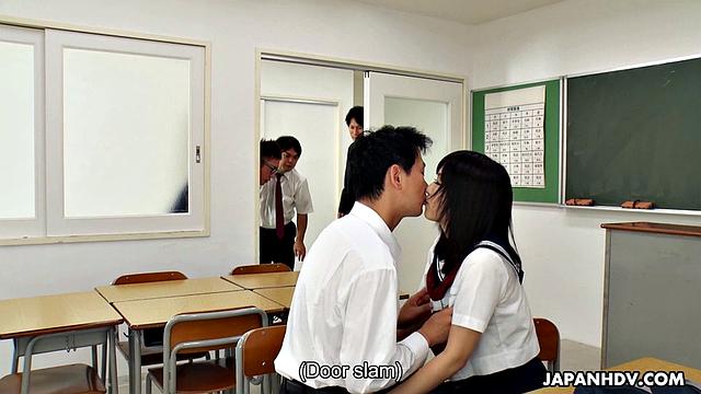 Boys Experimenting With a Teen School Girl Maria Kotobuki