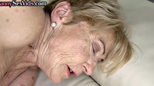 Classy old granny seduced by her lover