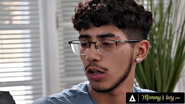 MOMMY'S BOY - Busty Kenzie Taylor Oils Up Her Tits & Titty Fucks Stepson-In-Law