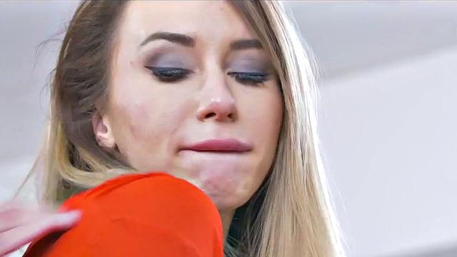 Office secretary deepthroats and rides cock of her boss