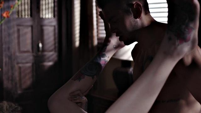 Busty tgirl sucked and drilled in erotic couple