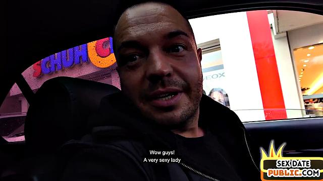 Cockhungry MILF pounded in the car