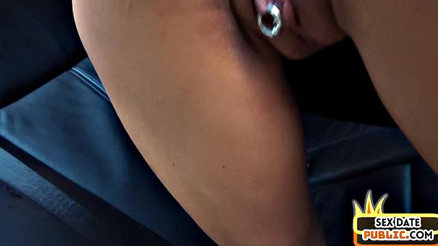 Cockhungry MILF pounded in the car