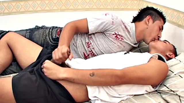 Fabio and Oscar are hungry for sex and waste little time getting out of their clothes and going down on each other.These young Latinos spend a lot of time sucking, which includes a rather lengthy 69.