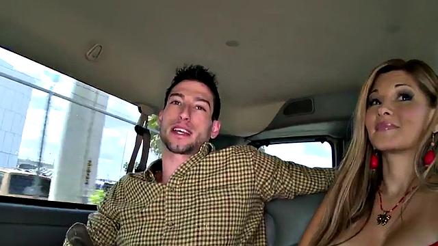 Tricked tattooed stud cums on gay chests in bus