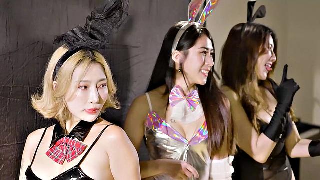 Miss Stacy and model friends try to win a big bonus on their modeling shoot