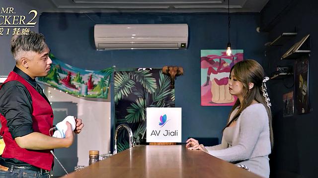 Meng Ryou Opens To Bartender About Her Lover And Gets Revange Fucked