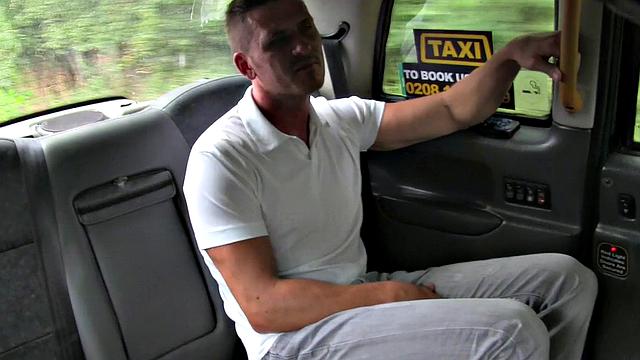 Blonde with tattoos takes it in the backseat and gets a hot creampie