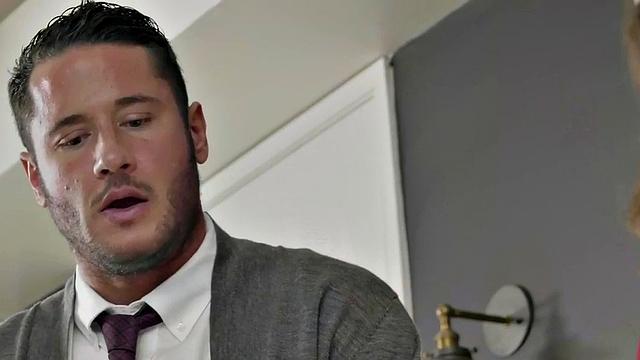 Office bae drilled by nice cock in pussy in doggystyle