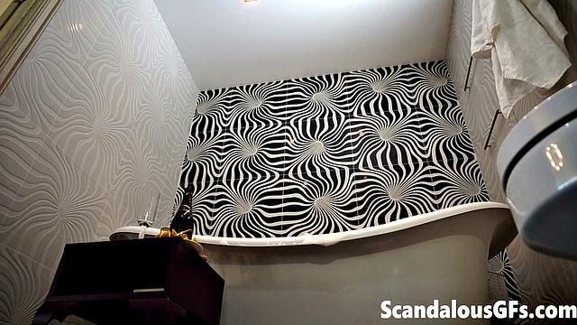 StepDad fucking stepsister in the family bathtub