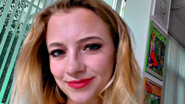 Lingerie model slowly jerking off pov bf in erotic couple