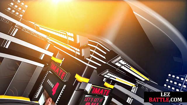 Big-titted blonde wrestler gets dominated