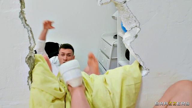 Threesome Through Wall