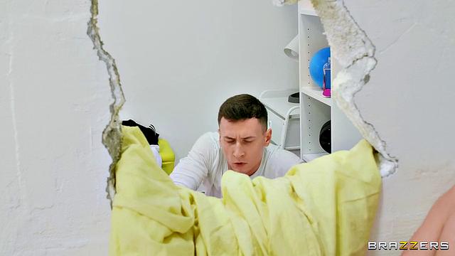 Threesome Through Wall